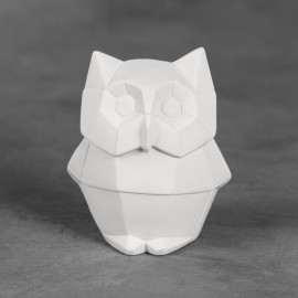 Ceramic Bisque Owl Facetini - Case of 6